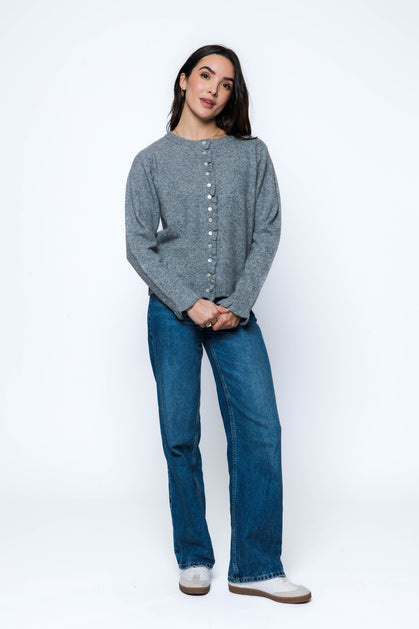Orb Carmen Ruffle Cardigan