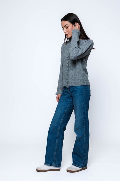 Orb Carmen Ruffle Cardigan