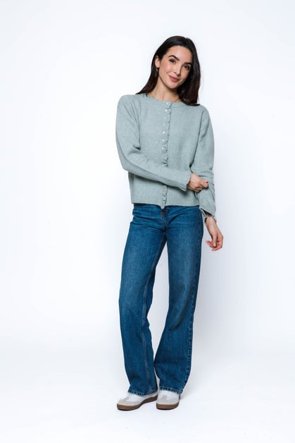 Orb Carmen Ruffle Cardigan