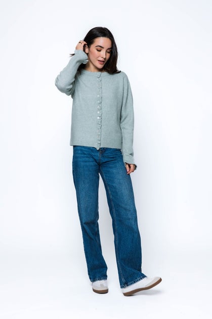 Orb Carmen Ruffle Cardigan