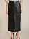 Black Tape Faux Leather Skirt