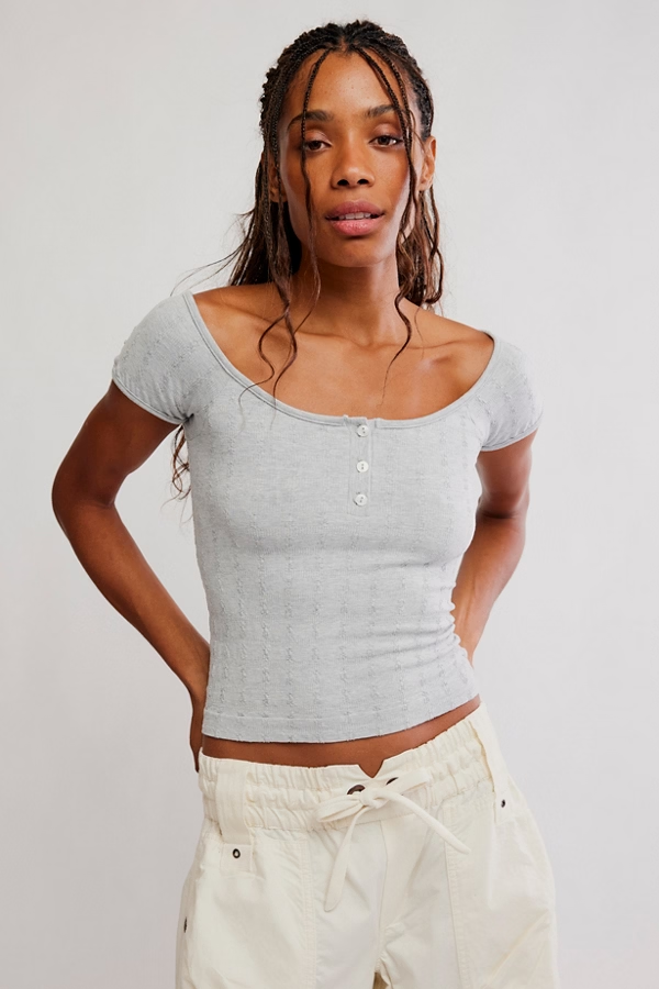 Free People So Soft Seamless Henley