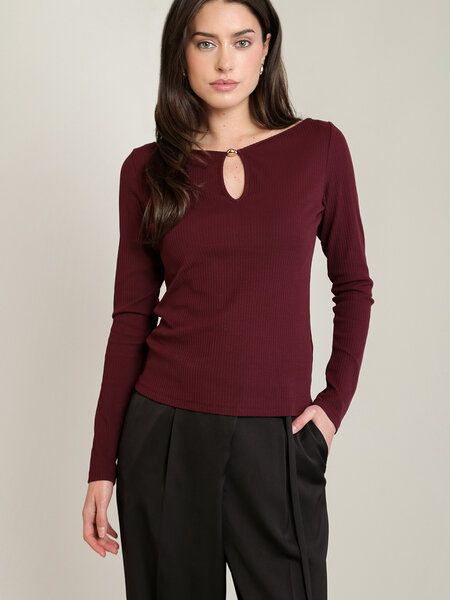 Black Tape Keyhole Top