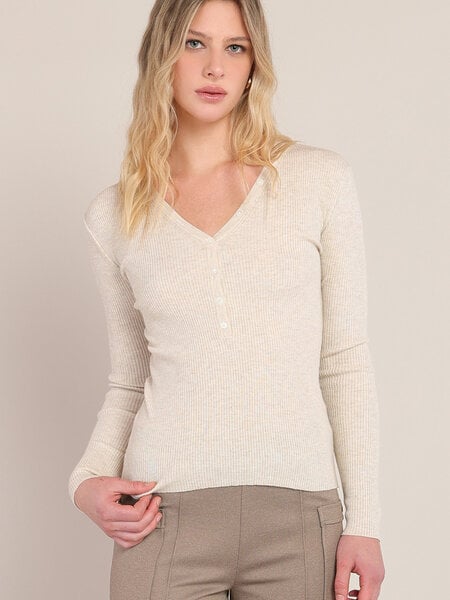 Room 34 Ribbed Sweater Top