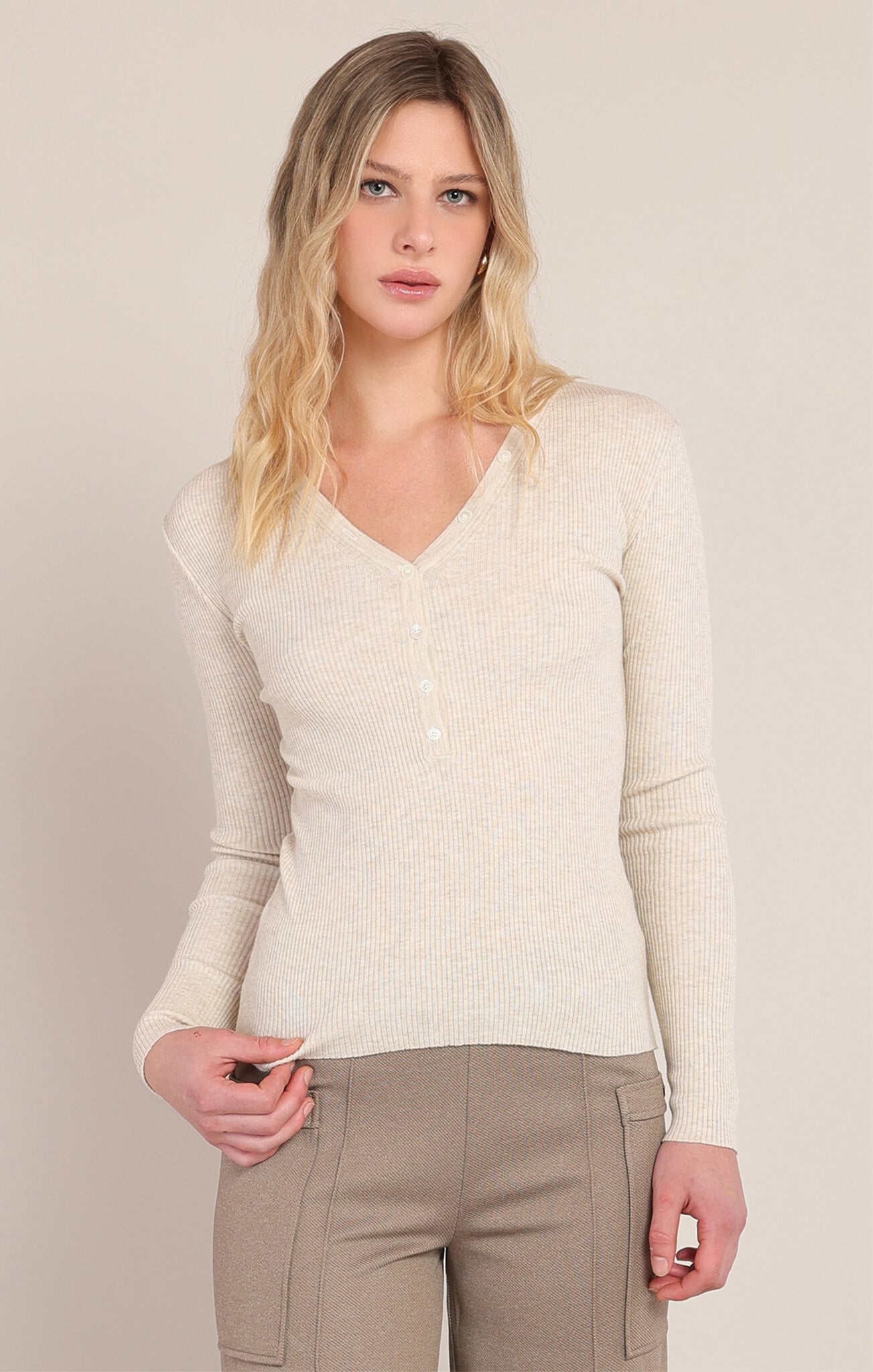 Room 34 Ribbed Sweater Top