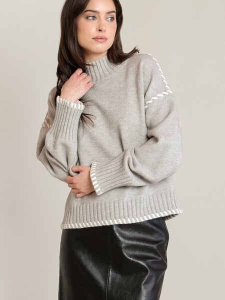 Black Tape Stitch Turtle Neck Sweater