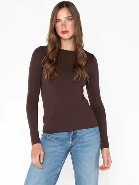 Cest Moi Bamboo Long Sleeve Crew Neck
