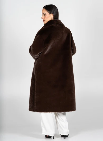 Cest Moi Reversible Long Fur Jacket