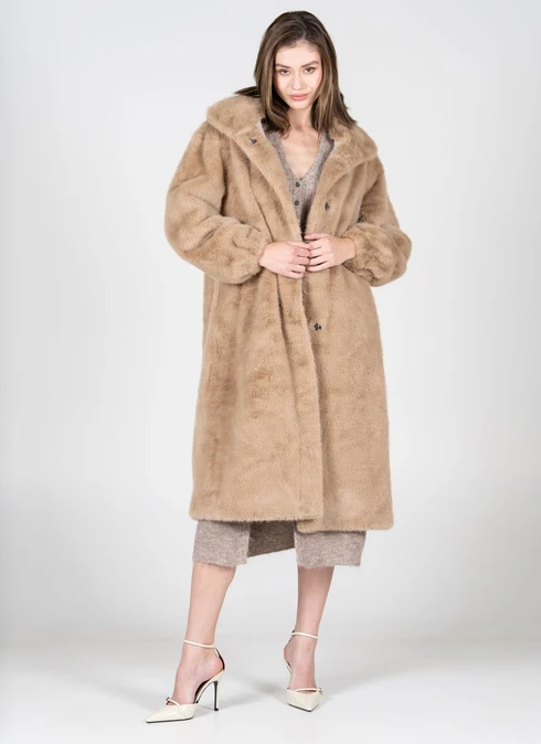 Cest Moi Faux Fur Long Coat