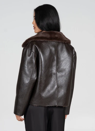 Cest Moi Reversible Short Fur Jacket