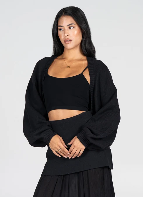 Cest Moi Cotton Knit Shrug