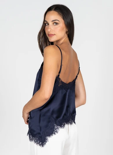 Cest Moi Satin Lace Cami