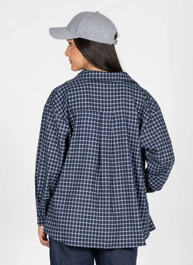 Cest Moi Check Pattern Overshirt