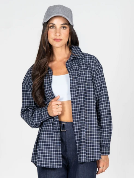 Cest Moi Check Pattern Overshirt