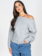 Cest Moi Off Shoulder Knit Sweater