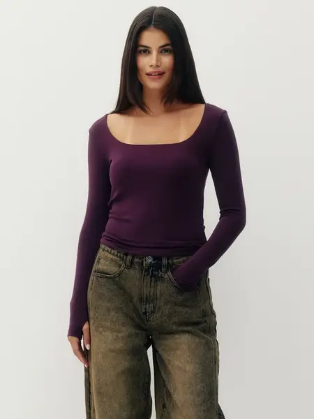 Kuwalla Maeve Lyocell Square Neck Tee