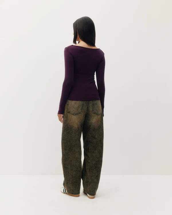 Kuwalla Maeve Lyocell Square Neck Tee