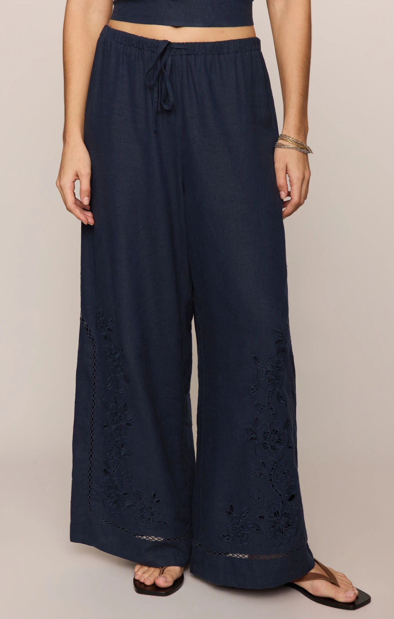 Z Supply Sid Embroidered Woven Pants