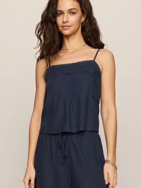 Z Supply Lillie Embroidered Woven Tank