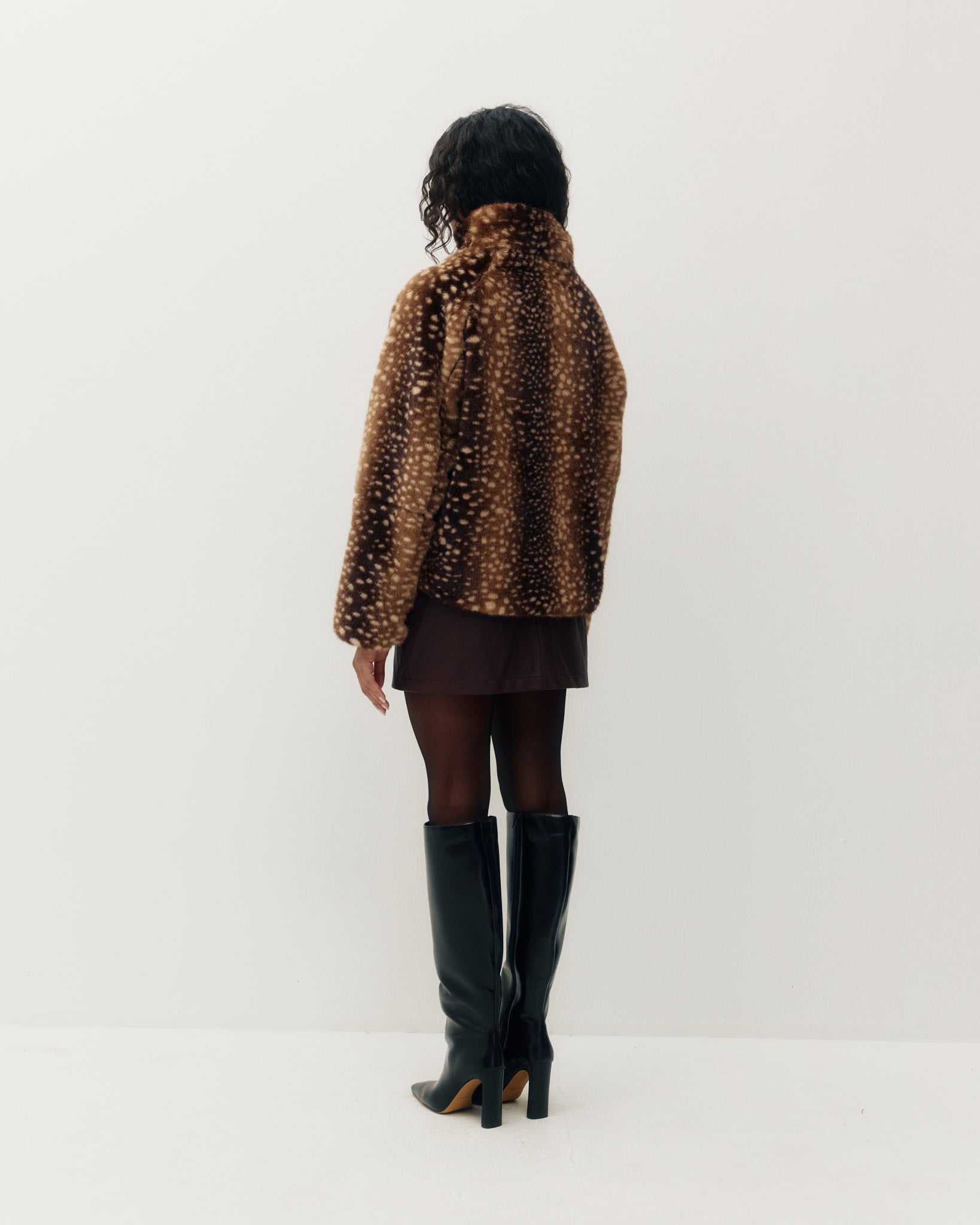 Kuwalla Tachette Faux Fur Zip Up
