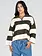 Cest Moi Rugby Style Zip Sweater