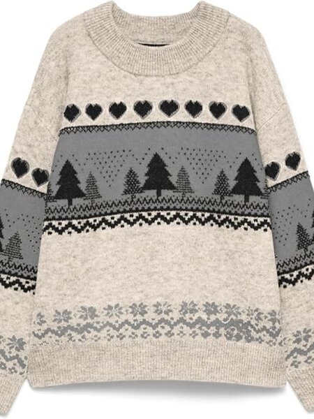 Vero Moda New Santa Nordic High Neck Pullover