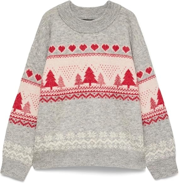 Vero Moda New Santa Nordic High Neck Pullover