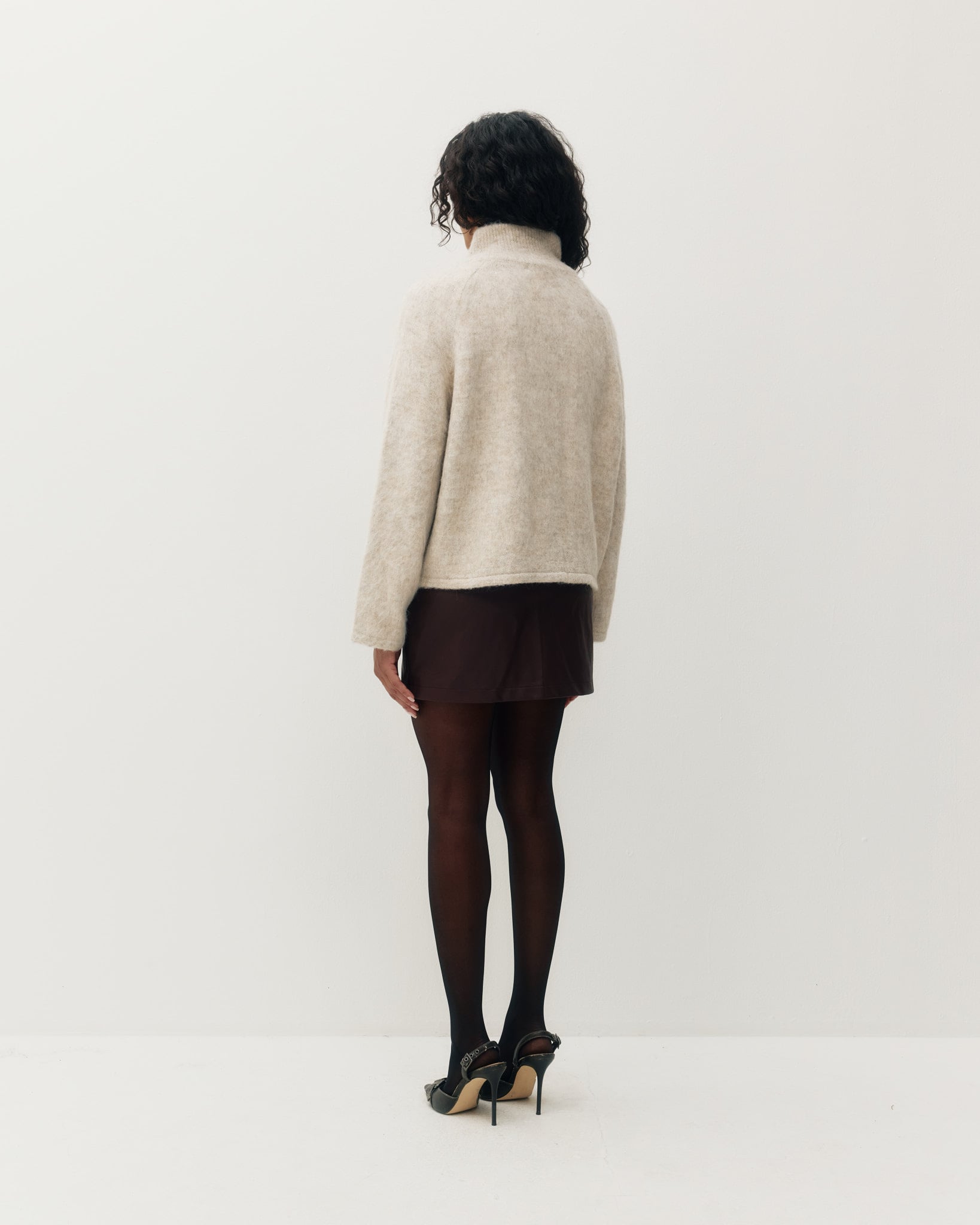 Kuwalla Funnel Alpaca Cardigan