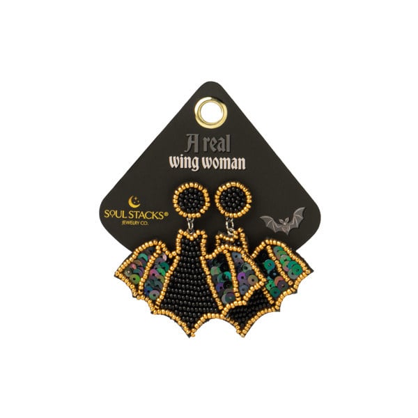Soul Stacks Halloween Spooky Beaded Earrings