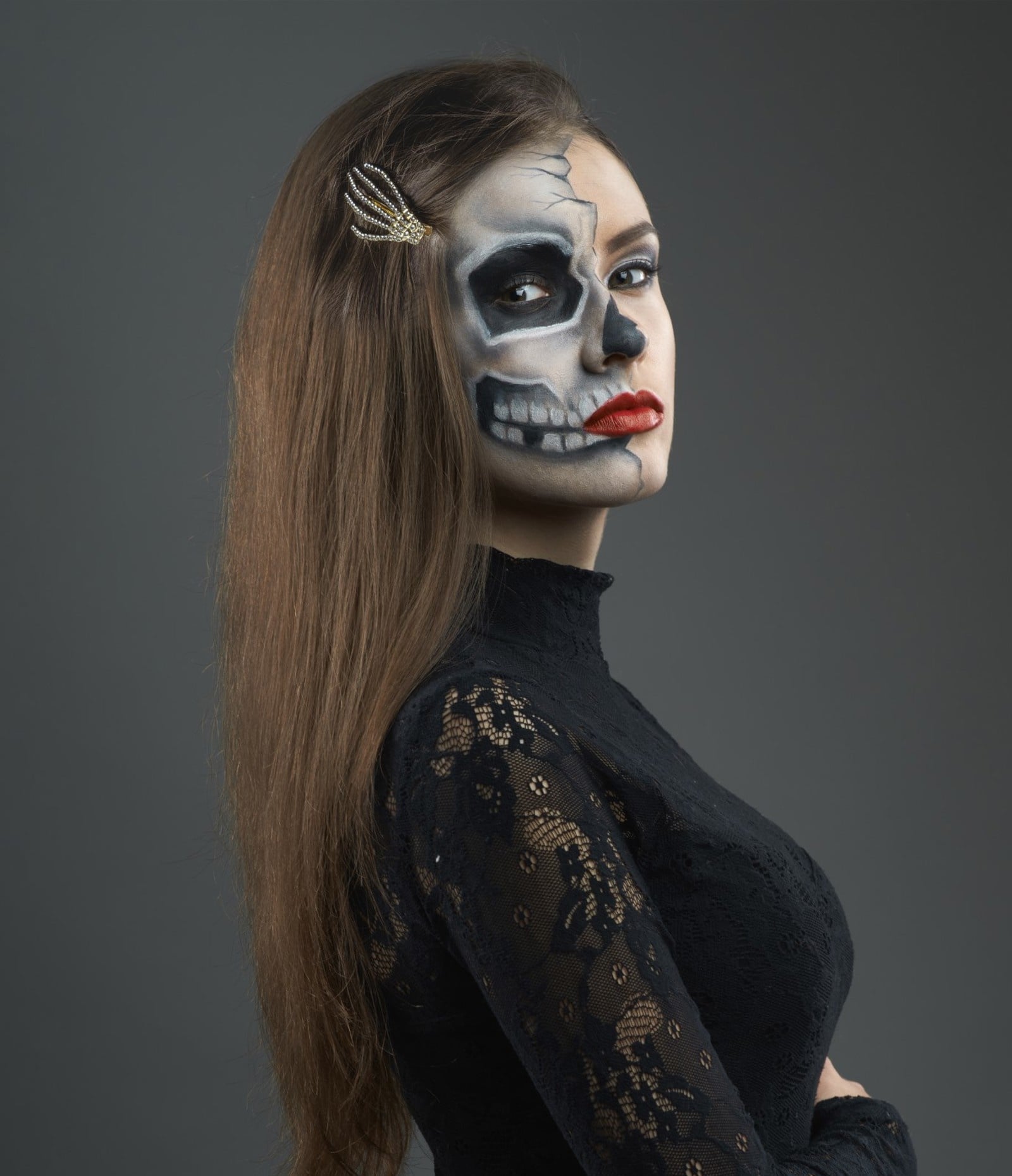 Skeleton Hair Clips