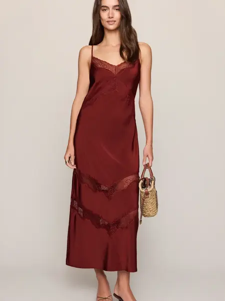Z Supply Bruna Lace Inset Midi Dress