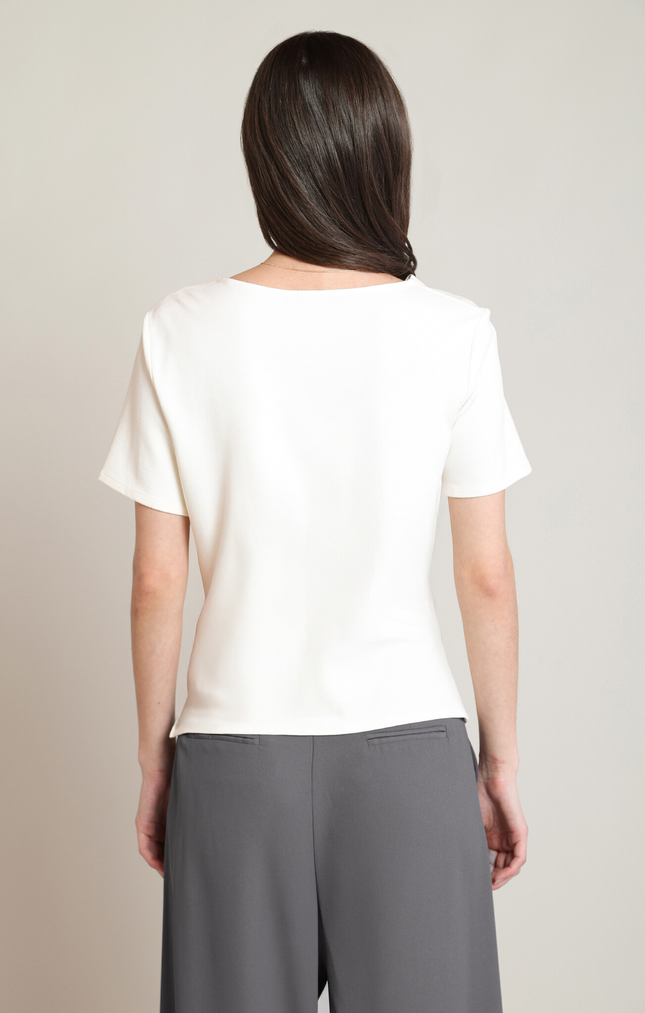 Black Tape Draped Asymmetric T-Shirt