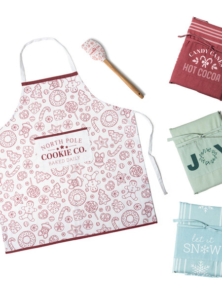 Home Sweet Holidays Apron and Spatula Set
