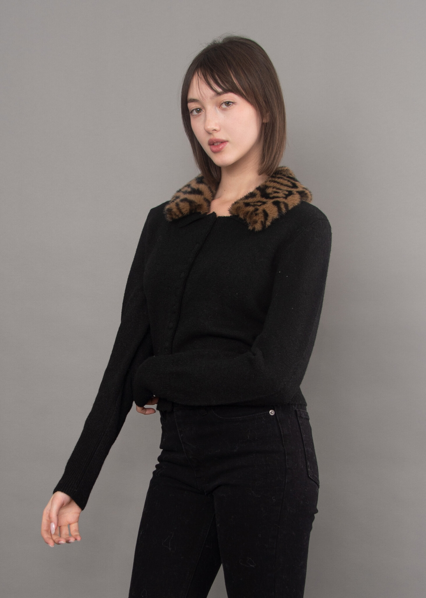 RD Style Atalanta Long Sleeve Crew Neck Cardigan