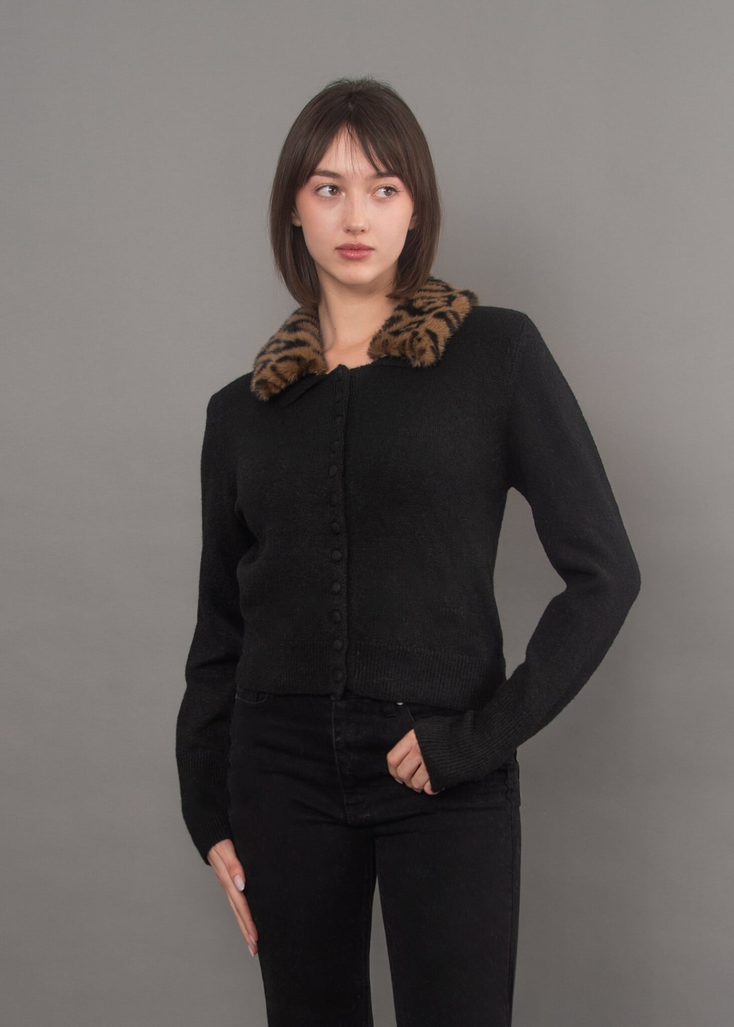 RD Style Atalanta Long Sleeve Crew Neck Cardigan