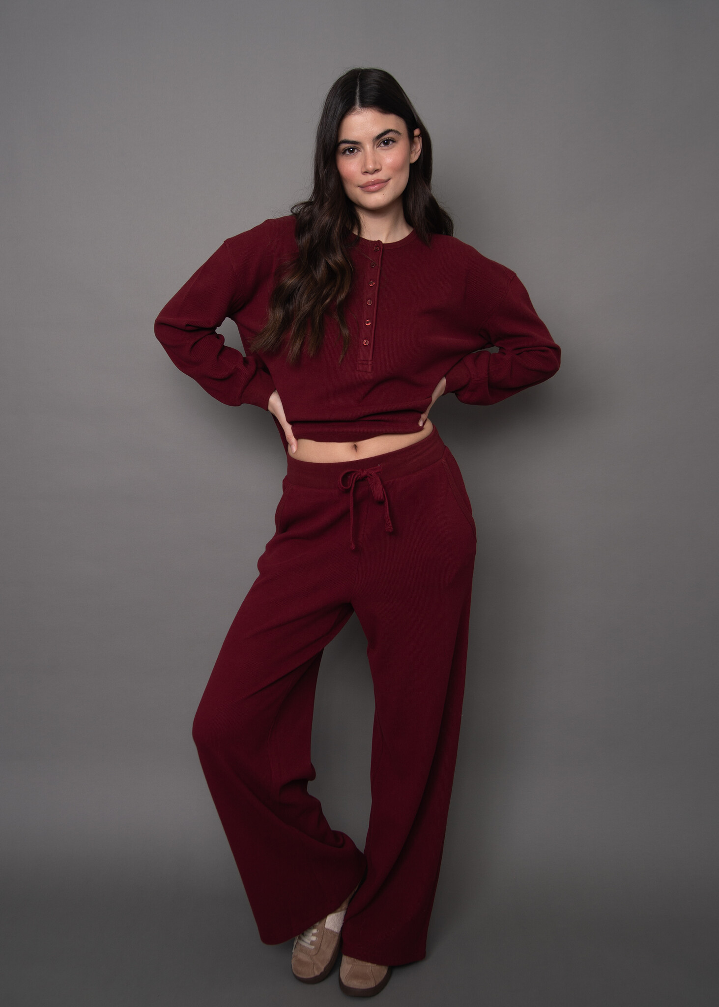 RD Style Philo Waffle Drawstring Pull On Pants