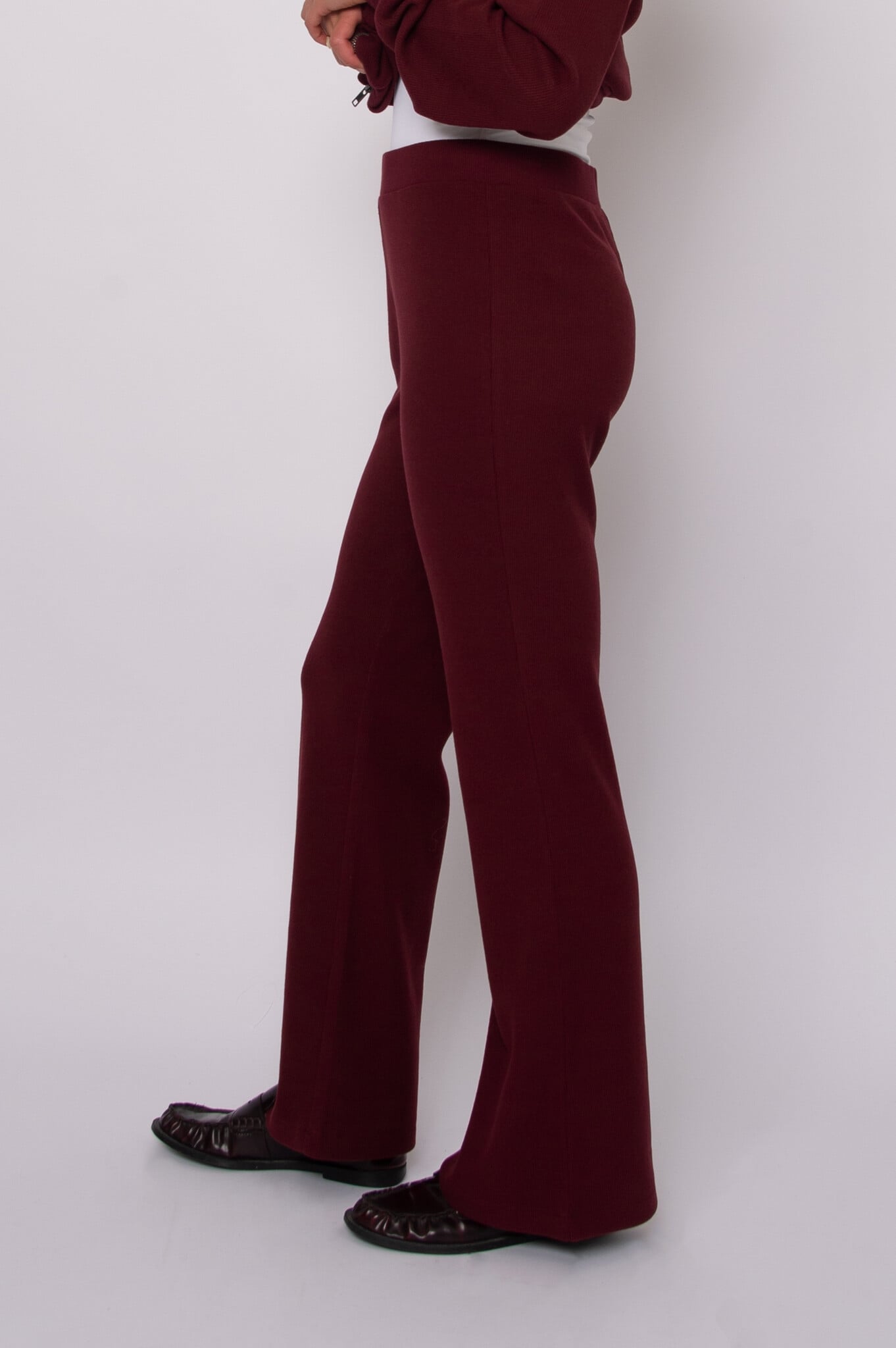 RD Style Fenty Waffle Pull On Flare Pants
