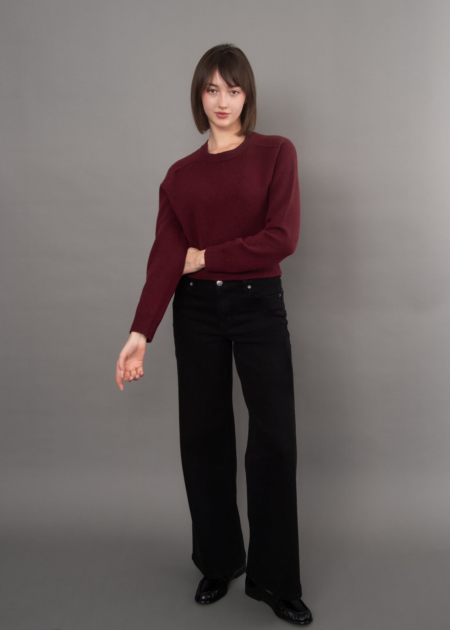 RD Style Ainsley Long Sleeve Crew Neck Pullover