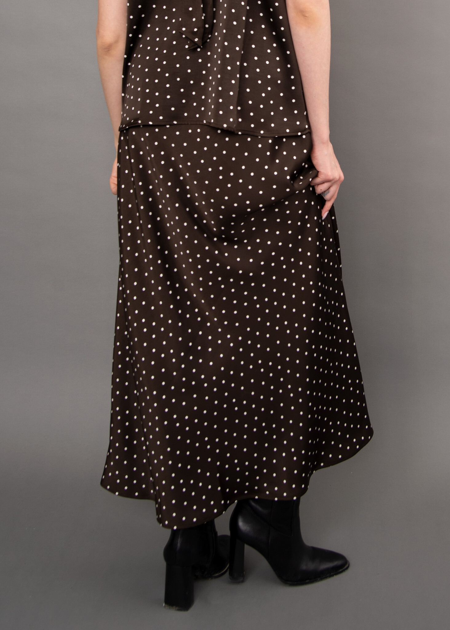 RD Style Alicent Printed Satin A-Line Maxi Skirt