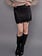 RD Style Kira Lace Trim Satin Skirt