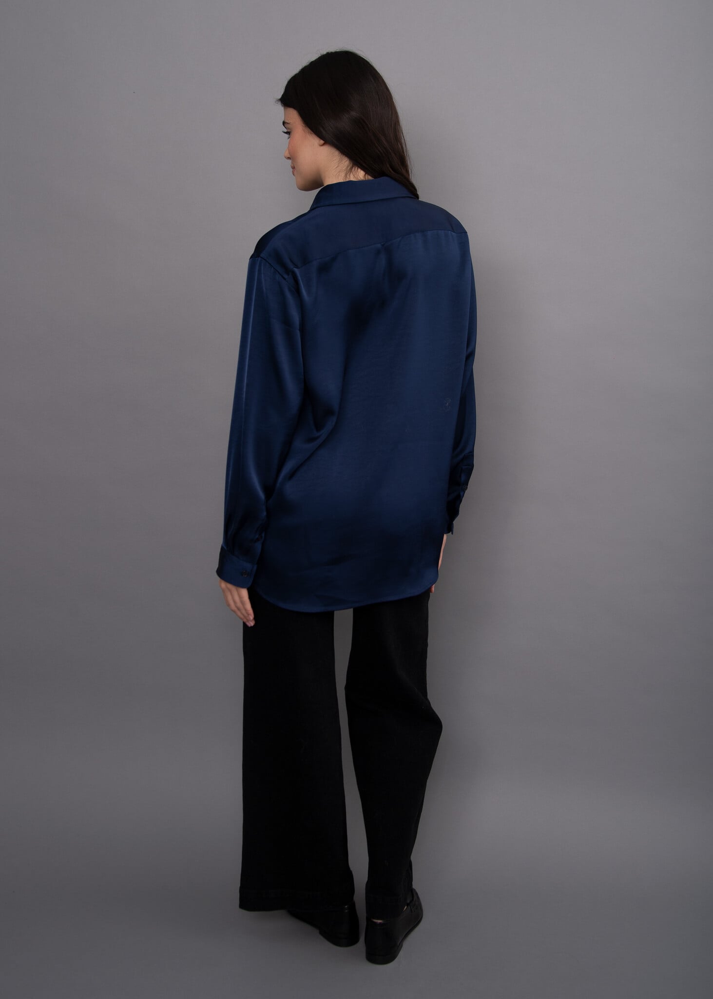 RD Style Padme Satin Oversized Shirt