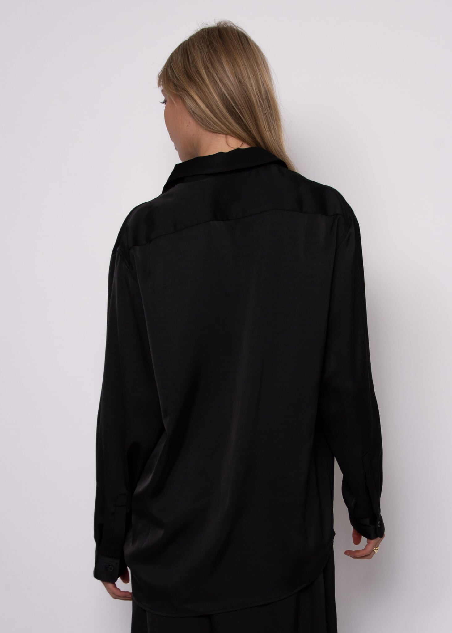 RD Style Padme Satin Oversized Shirt
