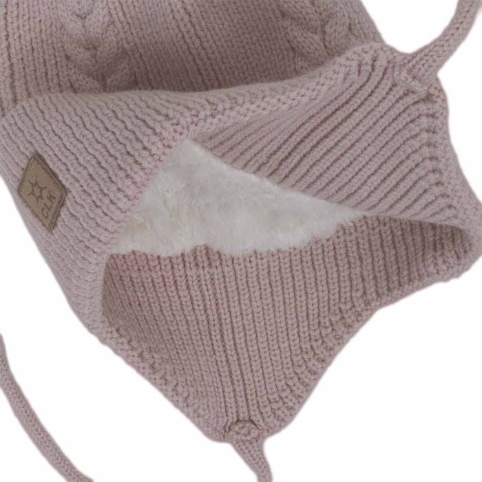 Calikids Knit Hat with Two Pompoms