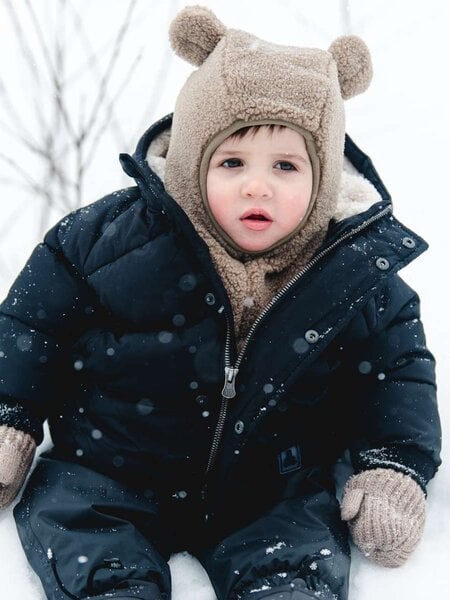 Calikids Knit Mittens with Cords