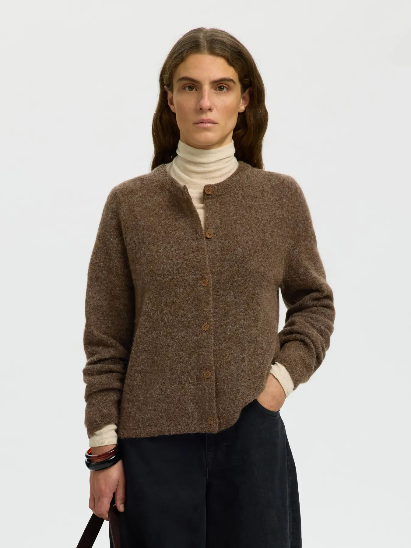 Selected Lulu New Knit Long Sleeve Cardigan