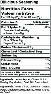 Taste Of The Okanagan Dill-icious Seasoning 72g