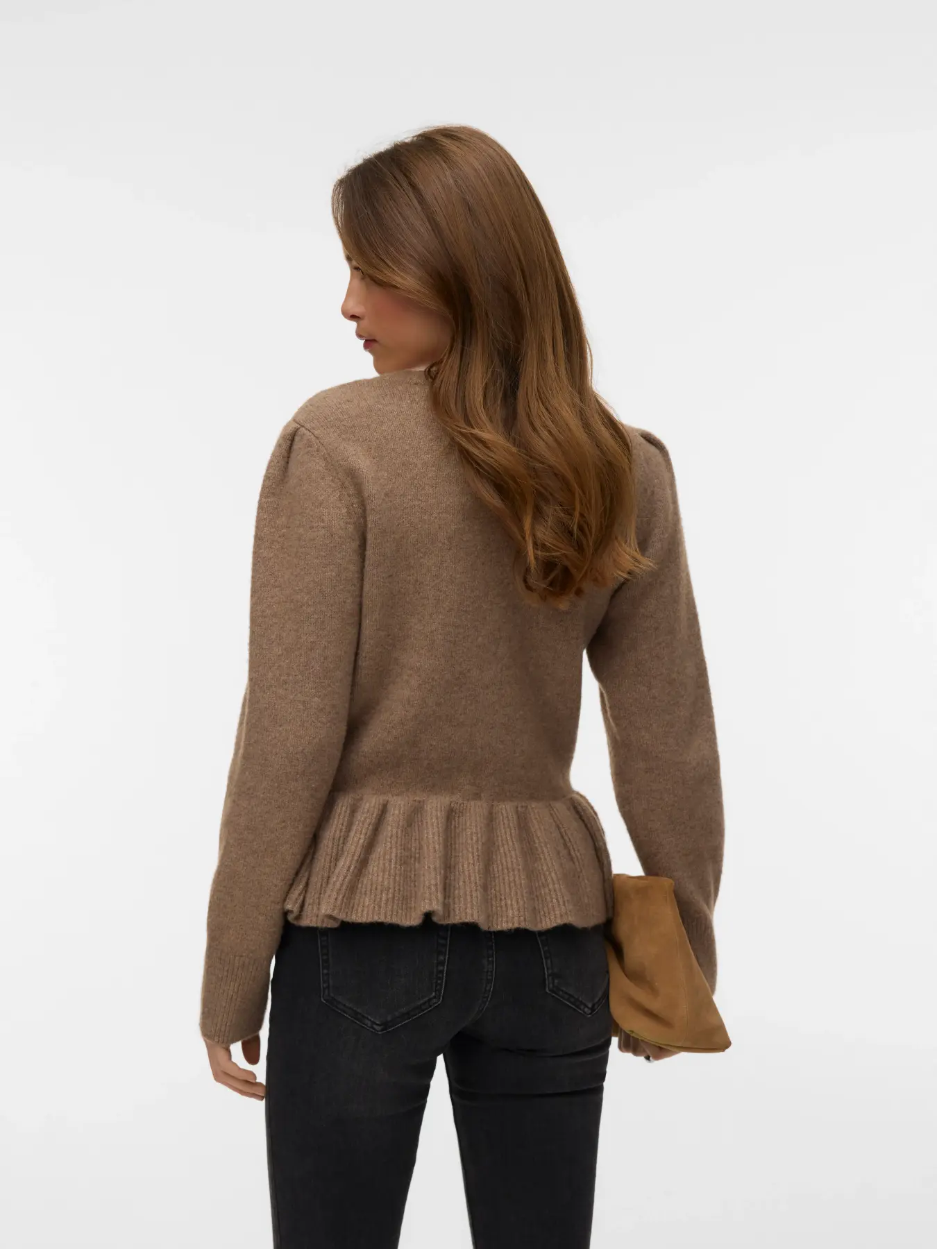 Vero Moda Modena High Neck Peplum Pullover