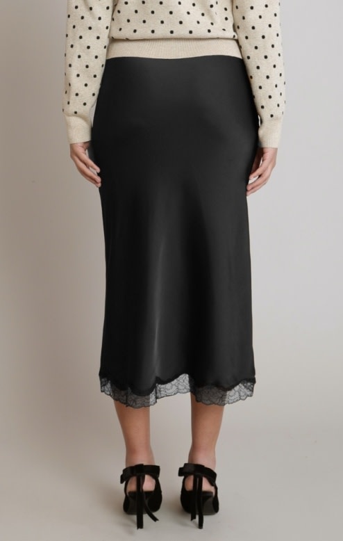 Dex Satin Lace Skirt