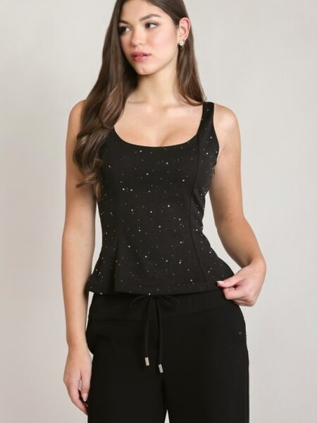 Dex Embellished Peplum Top