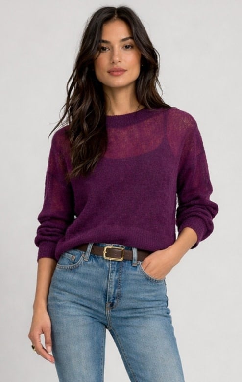 Dex Sheer Sweater Top